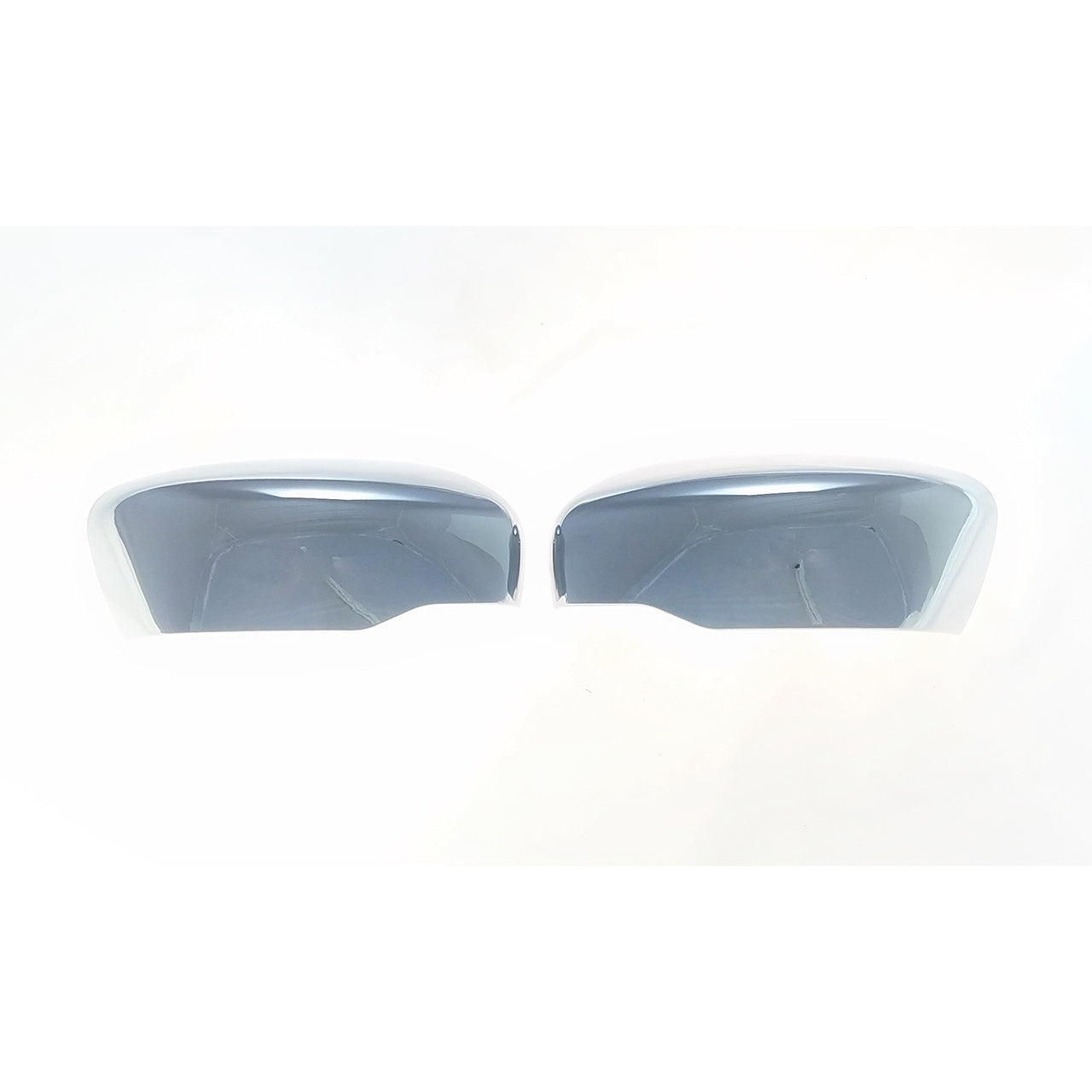 Trim Illusion - No Turn Signal Top Chrome Tape-on Mirror Cover 14-20 Nissan Rogue, 17-22 Nissan Rogue Sport, 21-23 Nissan Frontier 2 PCS