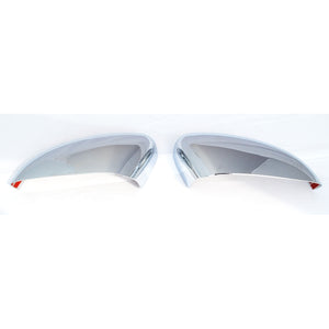 Trim Illusion - No Turn Signal Top Chrome Tape-on Mirror Cover 18-24 Honda Accord 2 PCS