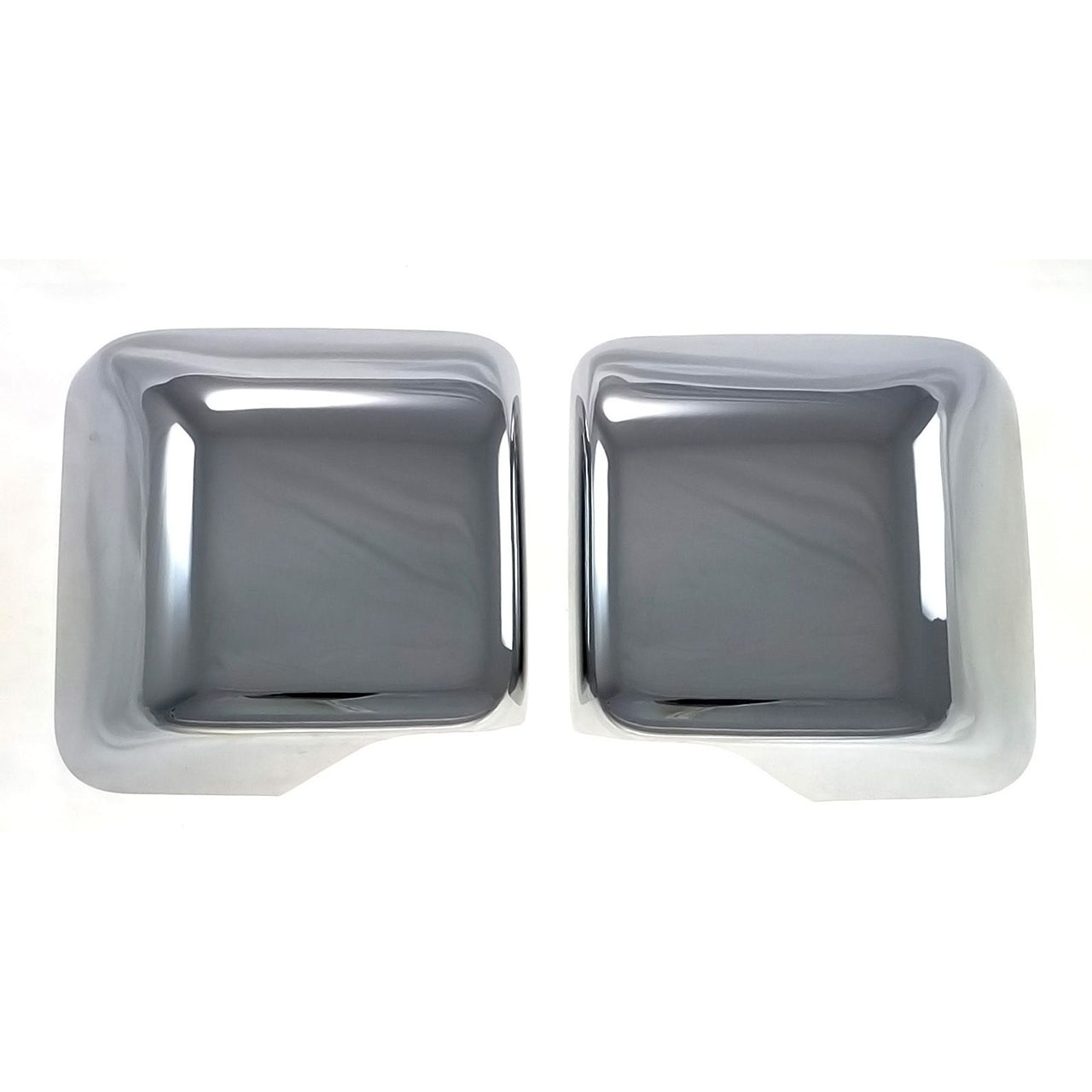 Trimm Illusion - No Turn Signal Full Chrome Tape-on Mirror Cover 18-23 Jeep Wrangler, 20-23 Jeep Gladiator JL 2 PCS