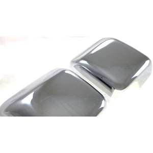 Trimm Illusion - No Turn Signal Full Chrome Tape-on Mirror Cover 18-23 Jeep Wrangler, 20-23 Jeep Gladiator JL 2 PCS