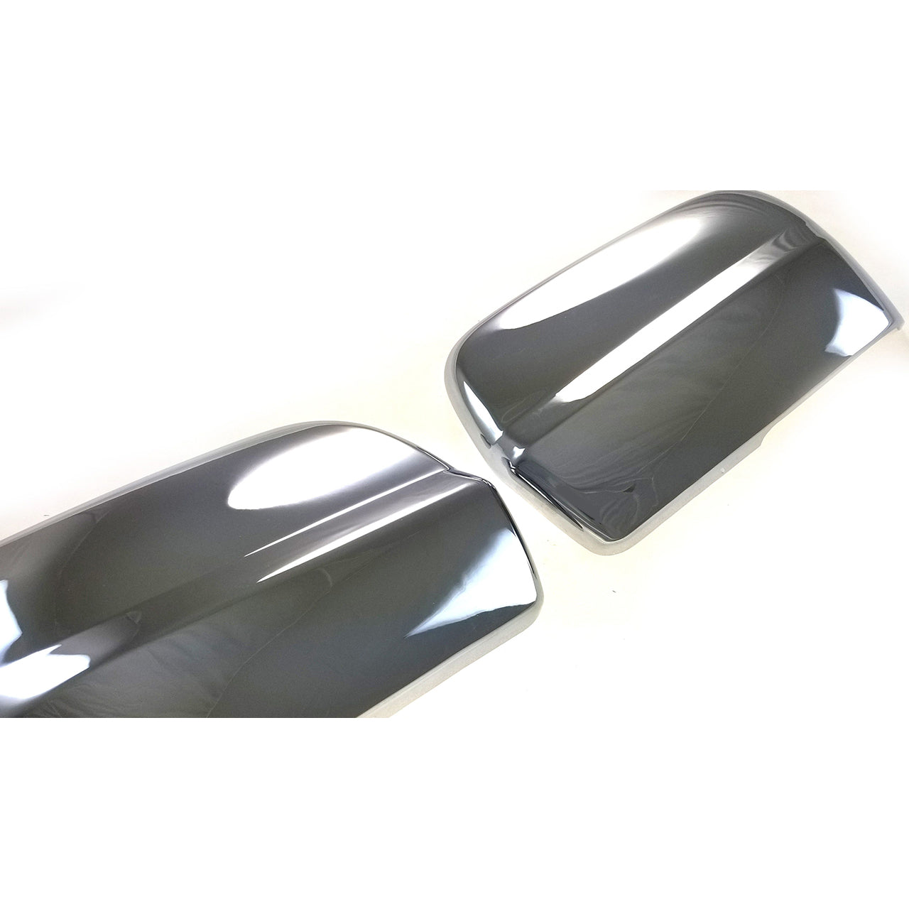 Trim Illusion - No Turn Signal Full Chrome Tape-on Mirror Cover 17-23 Nissan Titan Non-Tow Style 2 PCS