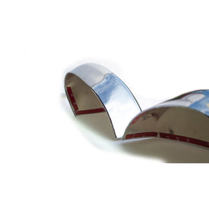 Trim Illusion - No Turn Signal Top Chrome Tape-on Mirror Cover 16-23 Nissan Versa, 17-23 Nissan Kicks 2 PCS