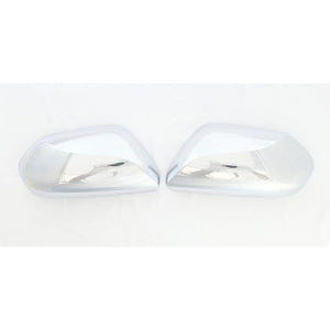 Trim Illusion - No Turn Signal Top Chrome Replacement Mirror Cover 17-22 Toyota Prius, 19-23 Toyota Camry 2 PCS