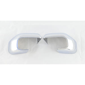 Trim Illusion - No Turn Signal Top Chrome Replacement Mirror Cover 21-24 Ford Bronco Sport, 22-24 Ford Maverick 2 PCS