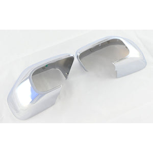 Trim Illusion - No Turn Signal Top Chrome Replacement Mirror Cover 21-24 Ford Bronco Sport, 22-24 Ford Maverick 2 PCS