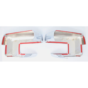 Trim Illusion -  With Turn Signal Top Chrome Tape-on Mirror Cover 21-24 Ford F-150 With or W/O Camera 2 PCS
