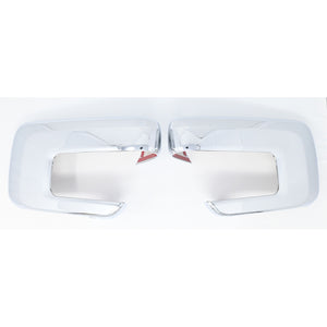 Trim Illusion -  With Turn Signal Top Chrome Tape-on Mirror Cover 21-24 Ford F-150 With or W/O Camera 2 PCS