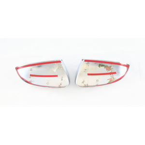 Trim Illusion -  With Turn Signal Top Chrome Tape-on Mirror Cover 16-20 Hyundai Tucson 2 PCS