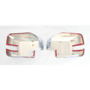 Trim Illusion - With Turn Signal Full Chrome Tape-on Mirror Cover 21-24 Ford Bronco With or W/O Camera 2 PCS