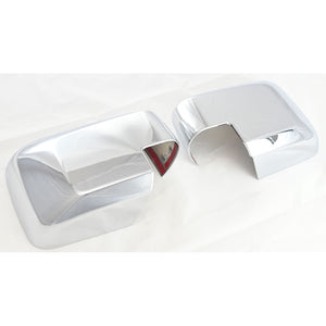 Trim Illusion -  No Turn Signal Full Chrome Tape-on Mirror Cover 21-24 Ford Bronco 2 PCS