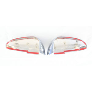 Trim Illusion - With Turn Signal Top Chrome Tape-on Mirror Cover 21-22 Nissan Rogue, 22-23 Mitsubishi Outlander/Outlander PHEV 2 PCS