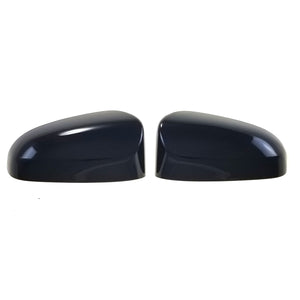 Trim Illusion -  No Turn Signal Top Gloss Black Tape-on Mirror Cover 12-17 Toyota Camry, 13-18 Toyota Yaris, 14-18 Toyota Corolla 2 PCS
