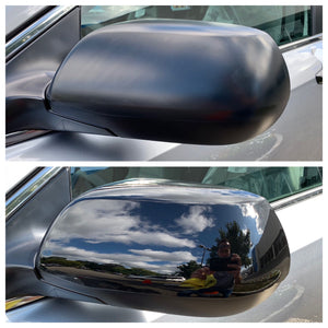 Trim Illusion - No Turn Signal Top Gloss Black Tape-on Mirror Cover 12-22 Honda CR-V, 19-22 Honda HR-V 2 PCS