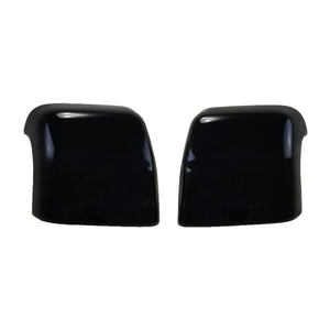 Trim Illusion - With Turn Signal Top Gloss Black Tape-on Mirror Cover 16-22 Nissan Titan XD Tow-style 2 PCS