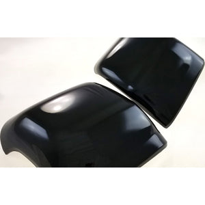 Trim Illusion - With Turn Signal Top Gloss Black Tape-on Mirror Cover 16-22 Nissan Titan XD Tow-style 2 PCS