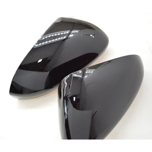 Trim Illusion -  No Turn Signal Top Gloss Black Tape-on Mirror Cover 13-20 Ford Fusion 2 PCS