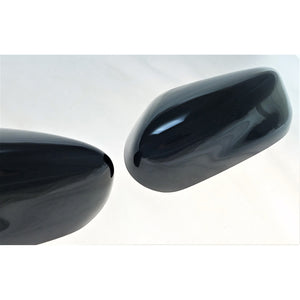 Trim Illusion - No Turn Signal Top Gloss Black Tape-on Mirror Cover 13-18 Nissan Altima 2 PCS