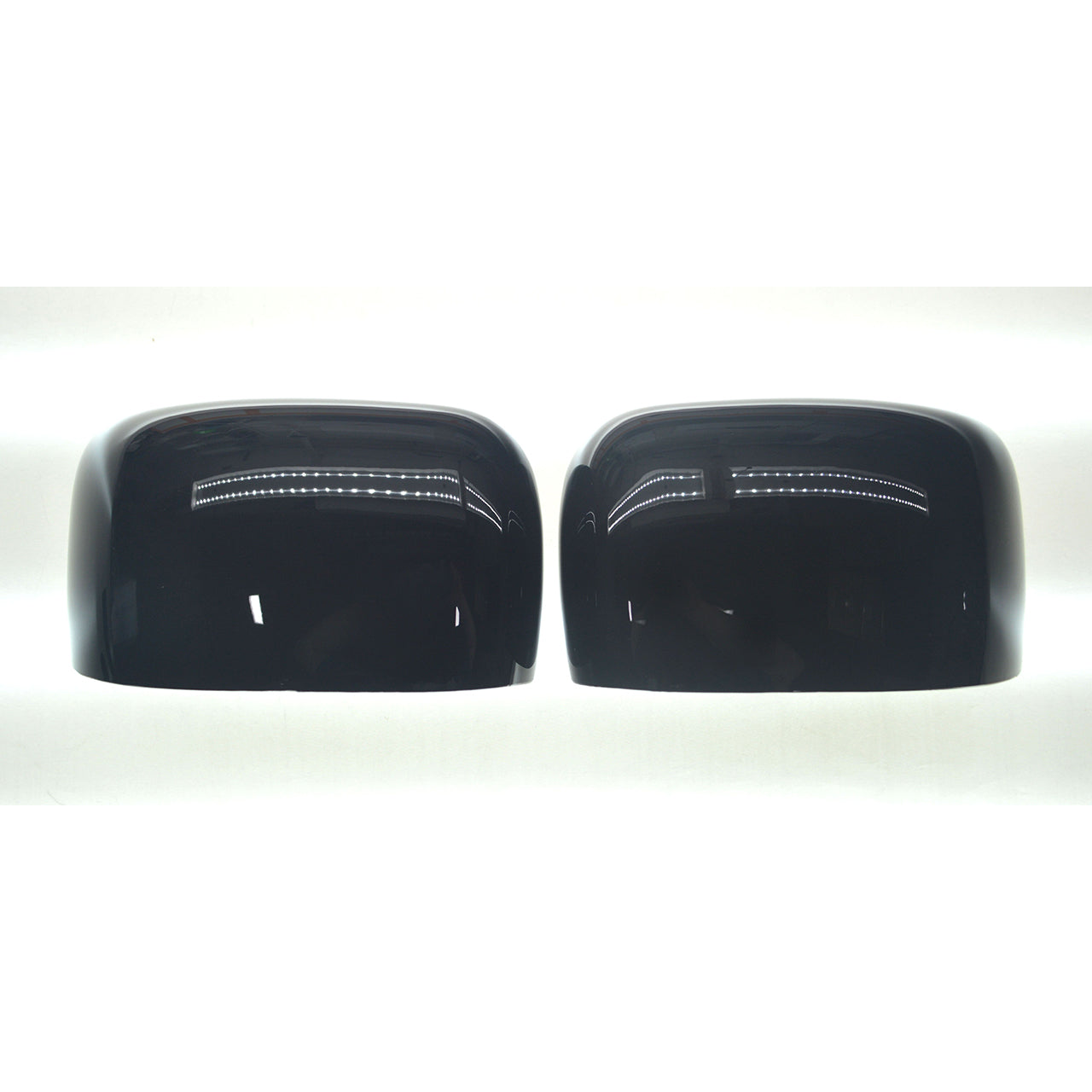 Trim Illusion - No Turn Signal Full Gloss Black Tape-on Mirror Cover 15-23 Jeep Renegade 2 PCS