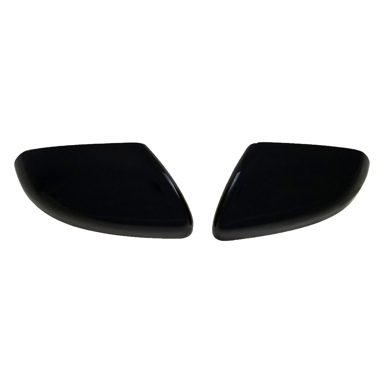 Trim Illusion - No Turn Signal Top Gloss Black Tape-on Mirror Cover 15-24 Ford Edge 2 PCS