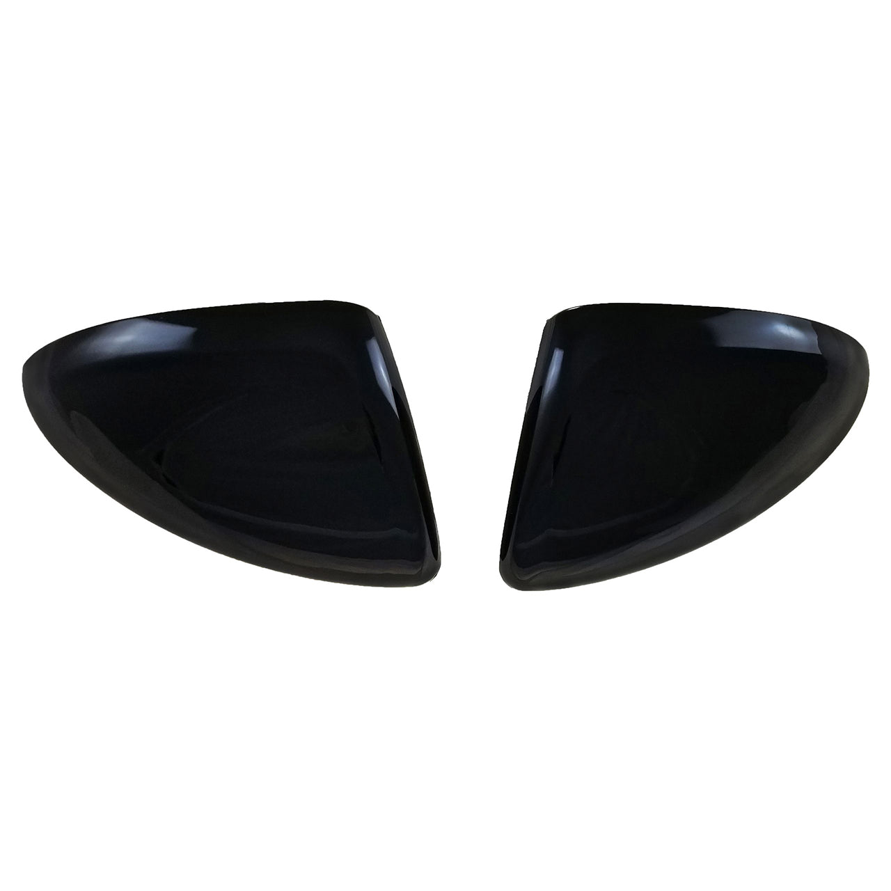 Trim Illusion - W/ or W/O Turn Signal Top Gloss Black Tape-on Mirror Cover 16-19 Chevrolet Cruze 2 PCS