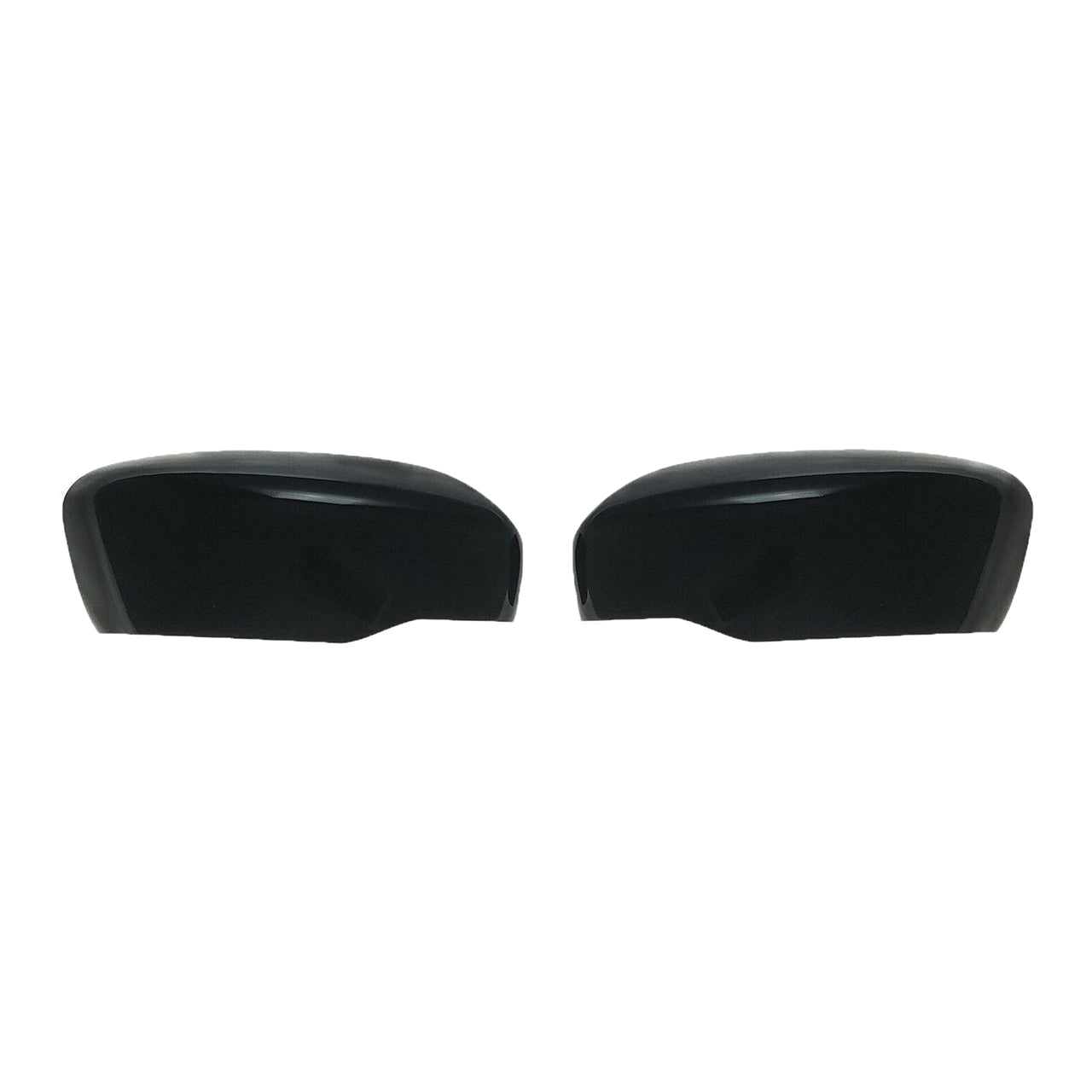 Trim Illusion - No Turn Signal Top Gloss Black Tape-on Mirror Cover 14-20 Nissan Rogue, 17-22 Nissan Rogue Sport, 21-23 Nissan Frontier 2 PCS