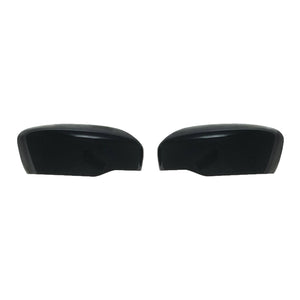 Trim Illusion - No Turn Signal Top Gloss Black Tape-on Mirror Cover 14-20 Nissan Rogue, 17-22 Nissan Rogue Sport, 21-23 Nissan Frontier 2 PCS
