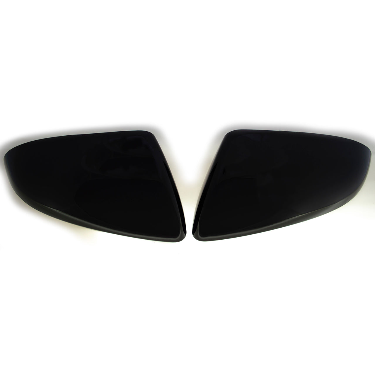 Trim Illusion - No Turn Signal Top Gloss Black Tape-on Mirror Cover 16-21 Hyundai Elantra 2 PCS