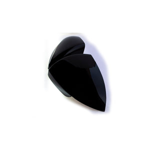 Trim Illusion - No Turn Signal Top Gloss Black Tape-on Mirror Cover 16-21 Hyundai Elantra 2 PCS