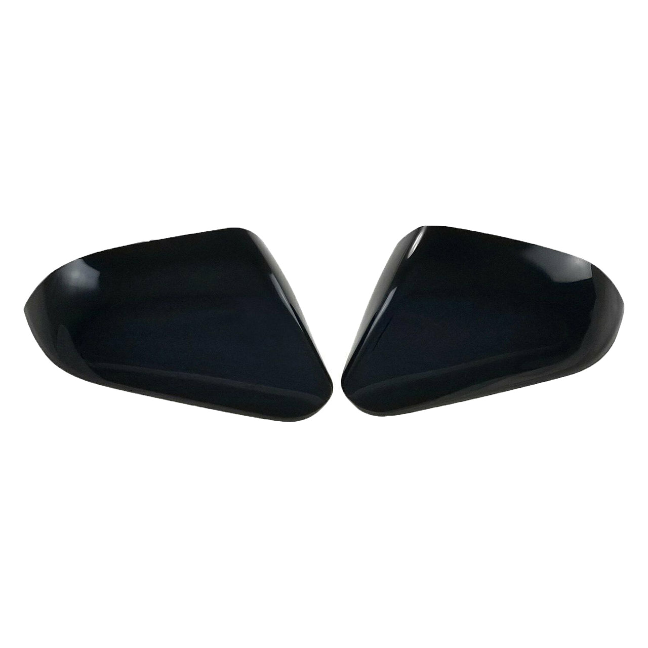 Trim Illusion - No Turn Signal Top Gloss Black Tape-on Mirror Cover 15-19 Hyundai Sonata 2 PCS