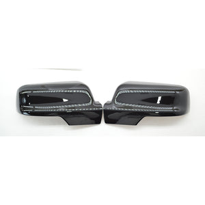 Trim Illusion - With Turn Signal Top Gloss Black Tape-on Mirror Cover 19-23 Ram 1500 2 PCS
