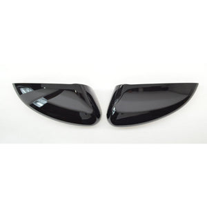 Trim Illusion - No Turn Signal Top Gloss Black Tape-on Mirror Cover 18-24 Honda Accord 2 PCS