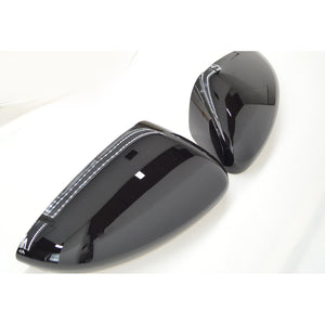 Trim Illusion - No Turn Signal Top Gloss Black Tape-on Mirror Cover 18-24 Honda Accord 2 PCS