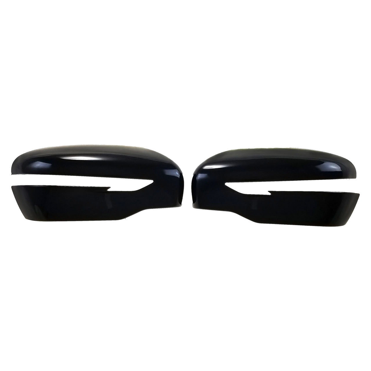 Trim Illusion - With Turn Signal Top Gloss Black Tape-on Mirror Cover 14-20 Nissan Rogue, 15-23 Nissan Murano, 15-17 Nissan Juke, 17-20 Nissan Pathfinder, 17-22 Nissan Rogue Sport 2 PC