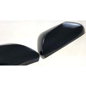 Trim Illusion -  No Turn Signal Top Gloss Black Tape-on Mirror Cover 17-22 Toyota Prius, 18-23 Toyota Camry, 19-22 Toyota Avalon 2 PCS