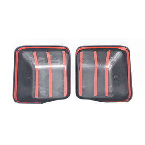 Trim Illusion - No Turn Signal Full Gloss Black Tape-on Mirror Cover 18-23 Jeep Wrangler, 20-23 Jeep Gladiator JL 2 PCS