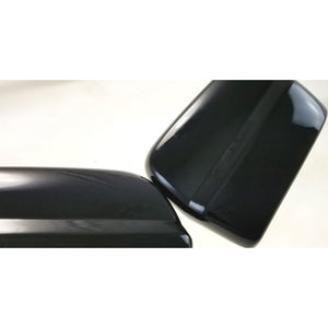 Trim Illusion - No Turn Signal Top Gloss Black Tape-on Mirror Cover 17-23 Nissan Titan Non-Tow Style 2 PCS