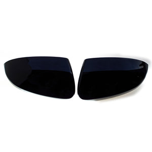 Trim Illusion -  No Turn Signal Top Gloss Black Tape-on Mirror Cover 16-21 Hyundai Tucson 2 PCS