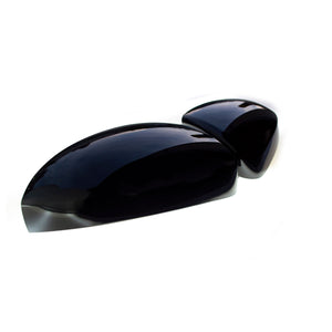 Trim Illusion -  No Turn Signal Top Gloss Black Tape-on Mirror Cover 16-21 Hyundai Tucson 2 PCS