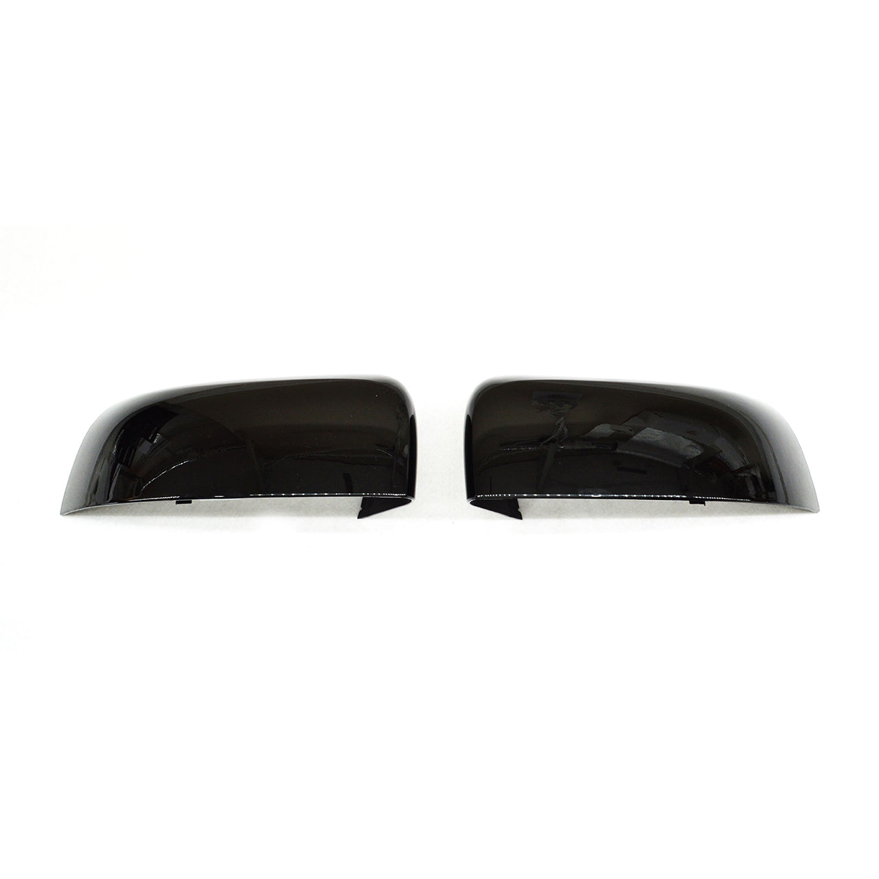 Trim Illusion - No Turn Signal Top Gloss Black Replacement Mirror Cover 19-24 Ford Ranger 2 PCS