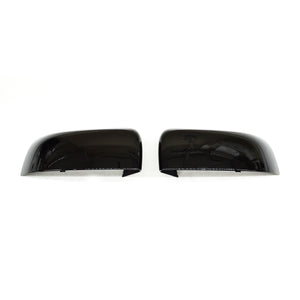 Trim Illusion - No Turn Signal Top Gloss Black Replacement Mirror Cover 19-24 Ford Ranger 2 PCS