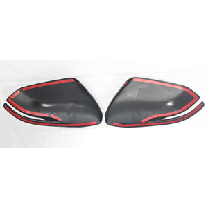 Trim Illusion - With Turn Signal Top Gloss Black Tape-on Mirror Cover 17-22 Honda CR-V, 19-22 Honda HR-V 2 PCS