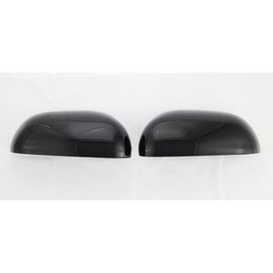 Trim Illusion -  No Turn Signal Top Gloss Black Tape-on Mirror Cover 20-23 Kia Soul, 20-22 Kia Soul EV 2 PCS