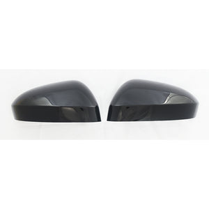 Trim Illusion - No Turn Signal Top Gloss Black Replacement Mirror Cover 21-23 Nissan Rogue 2 PCS