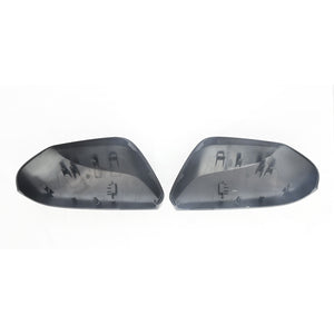 Trim Illusion - No Turn Signal Top Gloss Black Replacement Mirror Cover 17-22 Toyota Prius, 19-23 Toyota Camry 2 PCS
