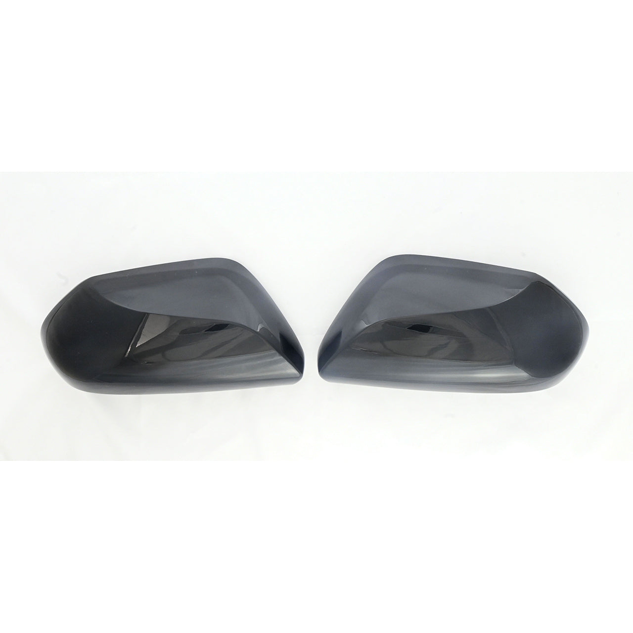 Trim Illusion - No Turn Signal Top Gloss Black Replacement Mirror Cover 17-22 Toyota Prius, 19-23 Toyota Camry 2 PCS