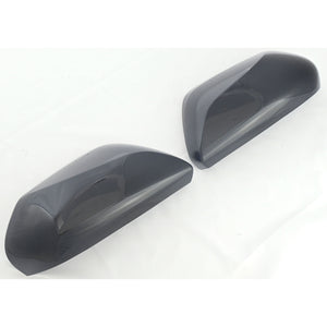 Trim Illusion - No Turn Signal Top Gloss Black Replacement Mirror Cover 17-22 Toyota Prius, 19-23 Toyota Camry 2 PCS