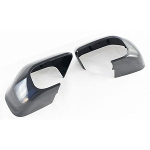 Trim Illusion - No Turn Signal Top Gloss Black Replacement Mirror Cover 21-24 Ford Bronco Sport, 22-24 Ford Maverick 2 PCS