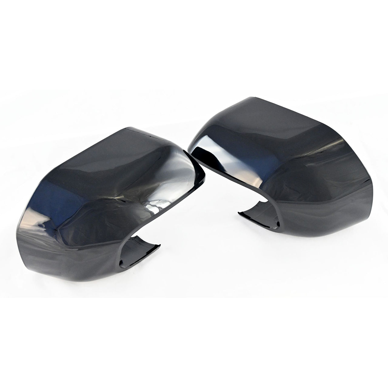 Trim Illusion - No Turn Signal Top Gloss Black Replacement Mirror Cover 21-24 Ford Bronco Sport, 22-24 Ford Maverick 2 PCS