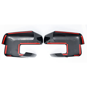 Trim Illusion -  With Turn Signal Top Gloss Black Tape-on Mirror Cover 21-24 Ford F-150 With or W/O Camera 2 PCS