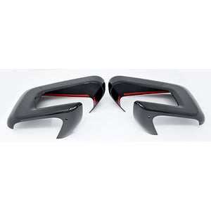 Trim Illusion -  With Turn Signal Top Gloss Black Tape-on Mirror Cover 21-24 Ford F-150 With or W/O Camera 2 PCS